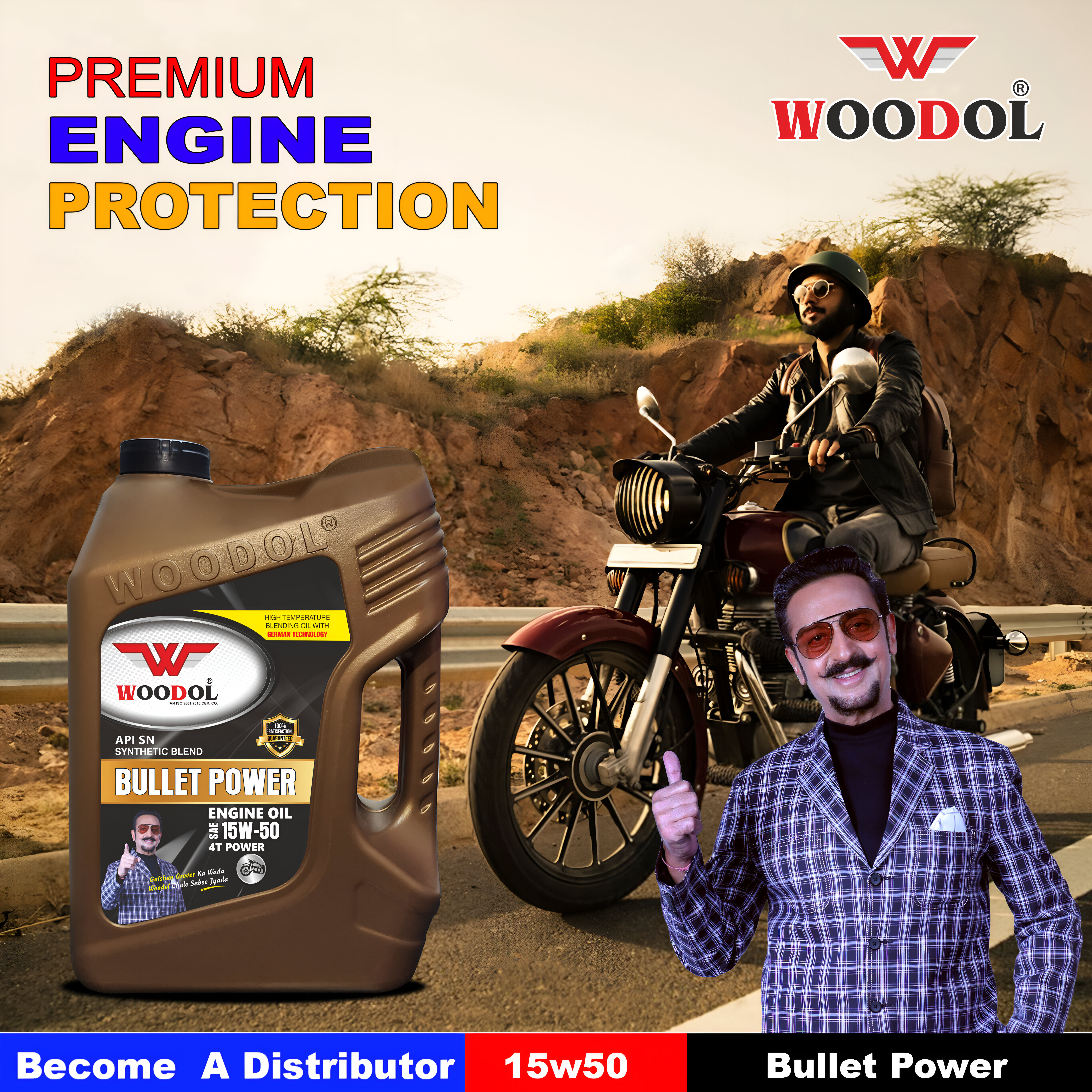 15w50 Bullet Engine Oil Manufacturer, Supplier, Trader & Importer in Delhi, India